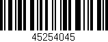 Código de barras (EAN, GTIN, SKU, ISBN): '45254045'