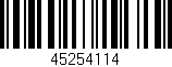 Código de barras (EAN, GTIN, SKU, ISBN): '45254114'