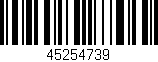 Código de barras (EAN, GTIN, SKU, ISBN): '45254739'