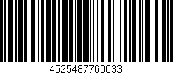 Código de barras (EAN, GTIN, SKU, ISBN): '4525487760033'
