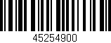 Código de barras (EAN, GTIN, SKU, ISBN): '45254900'