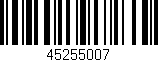 Código de barras (EAN, GTIN, SKU, ISBN): '45255007'