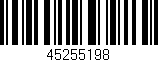 Código de barras (EAN, GTIN, SKU, ISBN): '45255198'