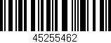 Código de barras (EAN, GTIN, SKU, ISBN): '45255462'