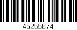 Código de barras (EAN, GTIN, SKU, ISBN): '45255674'