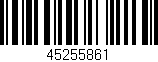 Código de barras (EAN, GTIN, SKU, ISBN): '45255861'