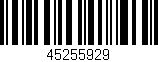 Código de barras (EAN, GTIN, SKU, ISBN): '45255929'