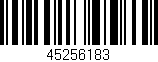 Código de barras (EAN, GTIN, SKU, ISBN): '45256183'