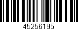 Código de barras (EAN, GTIN, SKU, ISBN): '45256195'