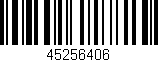 Código de barras (EAN, GTIN, SKU, ISBN): '45256406'