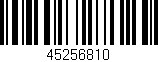 Código de barras (EAN, GTIN, SKU, ISBN): '45256810'