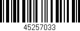 Código de barras (EAN, GTIN, SKU, ISBN): '45257033'