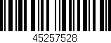 Código de barras (EAN, GTIN, SKU, ISBN): '45257528'
