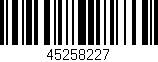 Código de barras (EAN, GTIN, SKU, ISBN): '45258227'