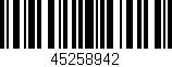 Código de barras (EAN, GTIN, SKU, ISBN): '45258942'