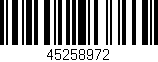 Código de barras (EAN, GTIN, SKU, ISBN): '45258972'