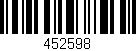 Código de barras (EAN, GTIN, SKU, ISBN): '452598'