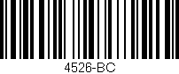Código de barras (EAN, GTIN, SKU, ISBN): '4526-BC'