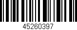 Código de barras (EAN, GTIN, SKU, ISBN): '45260397'
