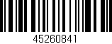 Código de barras (EAN, GTIN, SKU, ISBN): '45260841'