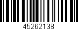 Código de barras (EAN, GTIN, SKU, ISBN): '45262138'