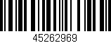 Código de barras (EAN, GTIN, SKU, ISBN): '45262969'