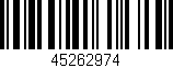 Código de barras (EAN, GTIN, SKU, ISBN): '45262974'