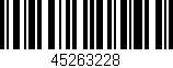 Código de barras (EAN, GTIN, SKU, ISBN): '45263228'