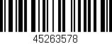 Código de barras (EAN, GTIN, SKU, ISBN): '45263578'