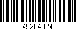 Código de barras (EAN, GTIN, SKU, ISBN): '45264924'