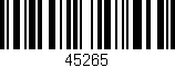 Código de barras (EAN, GTIN, SKU, ISBN): '45265'