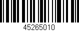 Código de barras (EAN, GTIN, SKU, ISBN): '45265010'