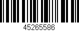 Código de barras (EAN, GTIN, SKU, ISBN): '45265586'