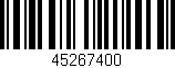 Código de barras (EAN, GTIN, SKU, ISBN): '45267400'