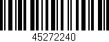 Código de barras (EAN, GTIN, SKU, ISBN): '45272240'