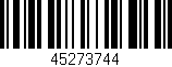 Código de barras (EAN, GTIN, SKU, ISBN): '45273744'