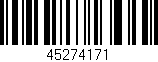 Código de barras (EAN, GTIN, SKU, ISBN): '45274171'