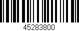 Código de barras (EAN, GTIN, SKU, ISBN): '45283800'