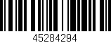 Código de barras (EAN, GTIN, SKU, ISBN): '45284294'