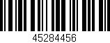Código de barras (EAN, GTIN, SKU, ISBN): '45284456'