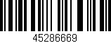 Código de barras (EAN, GTIN, SKU, ISBN): '45286669'