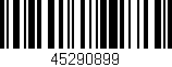 Código de barras (EAN, GTIN, SKU, ISBN): '45290899'