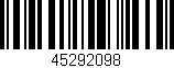 Código de barras (EAN, GTIN, SKU, ISBN): '45292098'