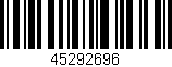 Código de barras (EAN, GTIN, SKU, ISBN): '45292696'