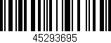 Código de barras (EAN, GTIN, SKU, ISBN): '45293695'