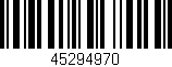 Código de barras (EAN, GTIN, SKU, ISBN): '45294970'
