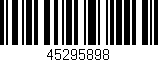 Código de barras (EAN, GTIN, SKU, ISBN): '45295898'