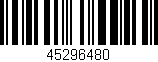 Código de barras (EAN, GTIN, SKU, ISBN): '45296480'
