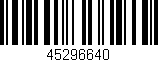 Código de barras (EAN, GTIN, SKU, ISBN): '45296640'