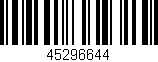 Código de barras (EAN, GTIN, SKU, ISBN): '45296644'